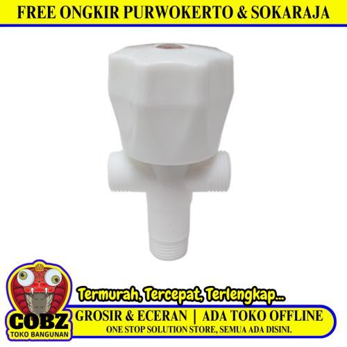 1/2 IN / WFS Stop Kran Air Cabang Tee Shower Kloset Stainless