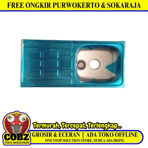 96CM x 44CM x 17CM /FAWI Bak Cuci Piring Washbak 1 Lubang + Acc Set