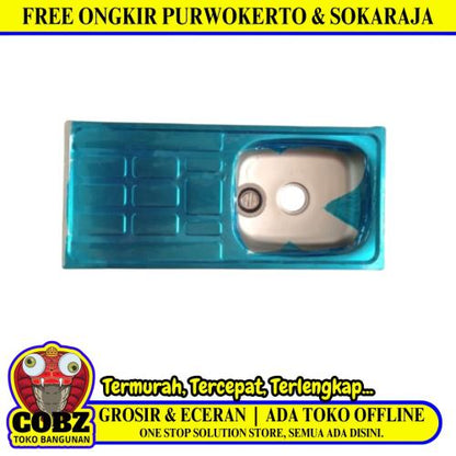 96CM x 44CM x 17CM /FAWI Bak Cuci Piring Washbak 1 Lubang + Acc Set