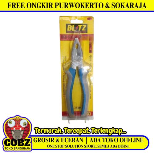 8 IN / BLITZ  Tang Kombinasi Kawat Kabel Combination Pliers