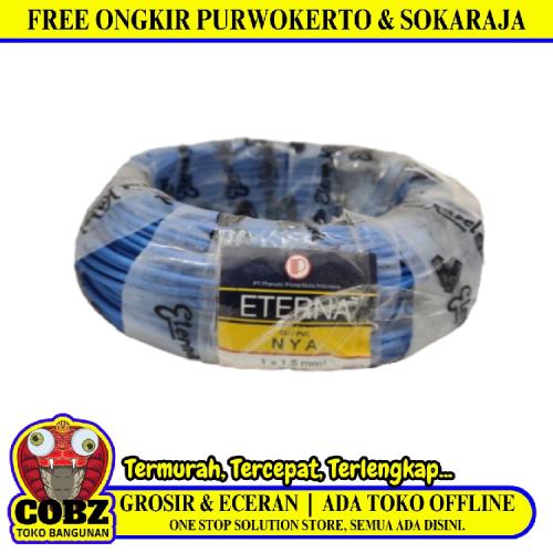 1 INTI X 1.5 MM / TM NYA Tunggal Kabel Tembaga SNI Biru Meter
