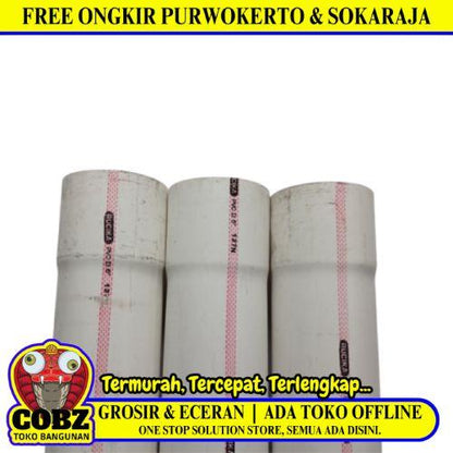 5 IN / RUCIKA WAVIN D Lis Merah Pipa Pralon Paralon PVC Putih Batang