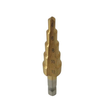 4 MM - 12 MM / TAFFWARE Pagoda Mata Bor Besi Kayu PVC Spiral Step Cone Dril