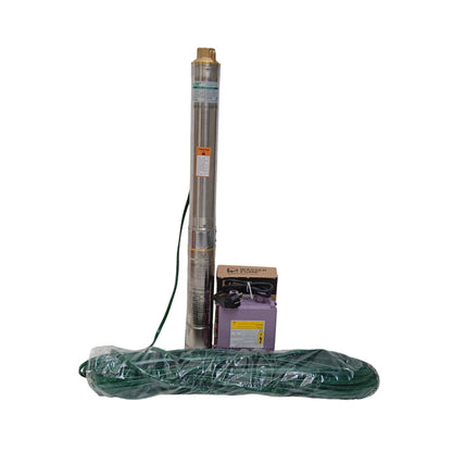 0.3 PK x 3 IN x 40 M / WASSER SD-P303-11K2 Pompa Celup Sumur Bor Submersible Satelit Set
