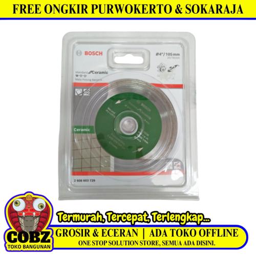 4 IN / BOSCH Wet Mata Gerinda Potong Keramik Diamond Cutting Wheel