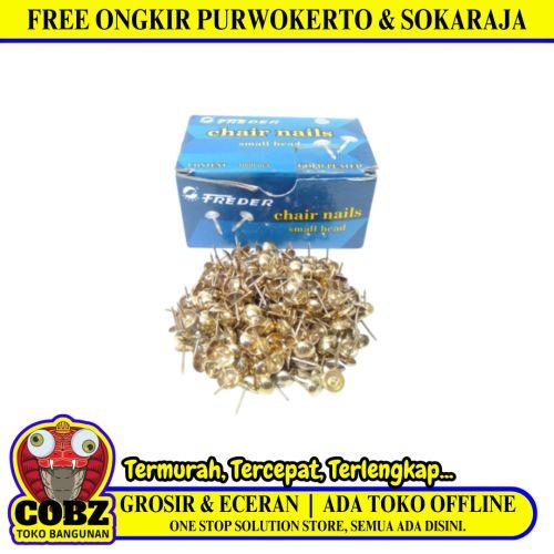 FREDER Paku Pines Pins Klip Payung Kecil Tekan Polos Kuning Dus