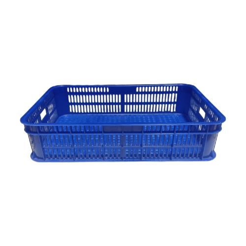 602 MM x 416 MM x 139 MM / GREEN LEAF 2212 L Krat Industri Keranjang Buah Rongga Blue