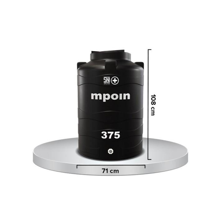 380 L / MPOIN + WAVE W375 Water Torrent Tangki Tandon Air PVC Sand Set