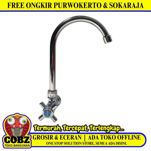 1/2 IN / ONDA V 639 CA Kran Angsa Sink Bak Cuci Piring Tembok Stainless