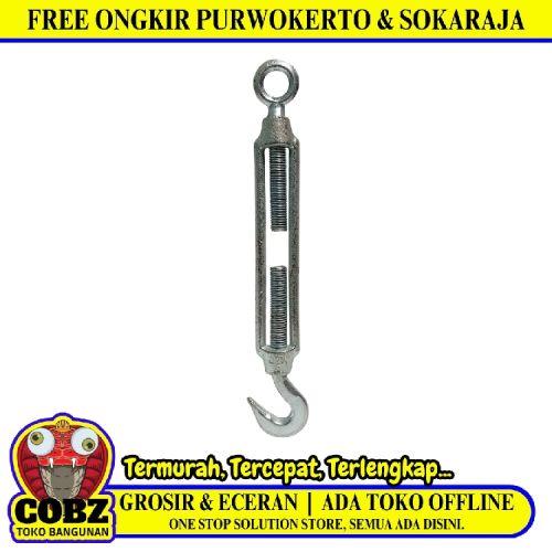 M 20 / TM Skrup Jarum Keras Kawat Turn Buckle 3/4 IN Silver