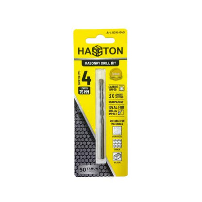 4 MM / HASTON Masonry Drill Bits Mata Bor Beton Tembok Dinding
