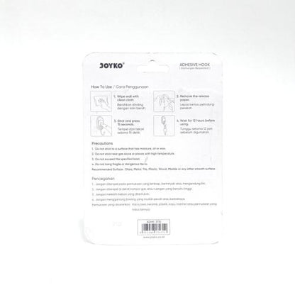 JOYKO ADHK-3110 Kapstok Cantel Gantungan Baju Dinding Mini PVC Set