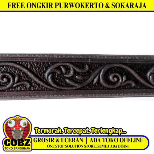 6 MM x 5 CM x 115 CM / COBZ LIST-B56H Wallpaper Foam Sticker Corak Hitam Lembar