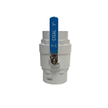 3 IN / CISAL Stop Kran Polos Ball Valve Engkol Plastik PVC