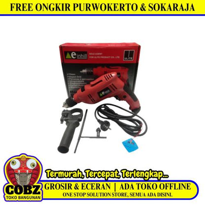 EINHILL8213U Mesin Bor Tangan Impact Bolak Balik Kabel set
