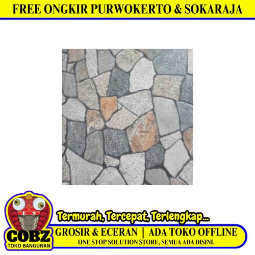 40 CM X 40 CM / ARWANA NAPOLEON  Keramik Lantai Teras Garasi Matte Grey Dus