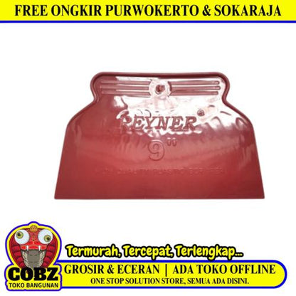 9 IN / REYNER Sekrap Daun Kape Scrapper Cat Perata Acian Plastik PVC
