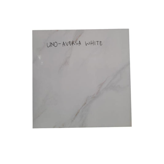 50 CM x 50 CM / UNO AVERSA Keramik Lantai Rumah Glossy White Dus