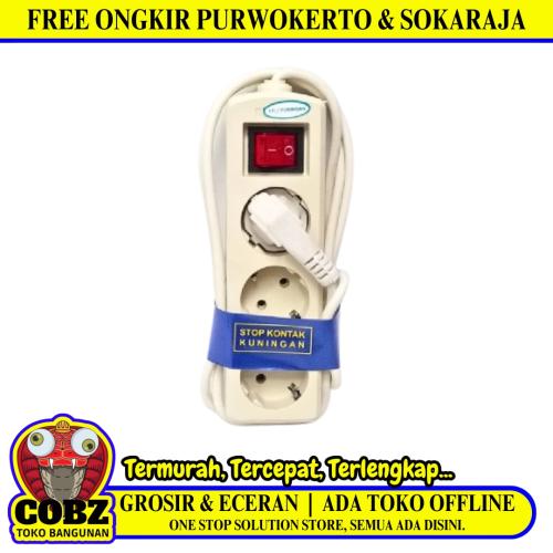 3 LUBANG x 150 CM / KAWACHI Stop Kontak Colokan Terminal Kabel 1.5 M