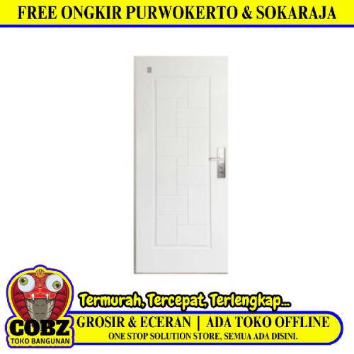 4 CM x 80 CM x 210 CM / FORTRESS URBAN 80.04 SINGLE Pintu Kamar Mandi Baja White Set