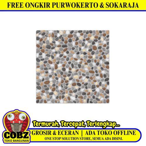 30 CM x 30 CM / ASIA TILE OREGON Keramik Lantai Teras Garasi Matte Brown Dus