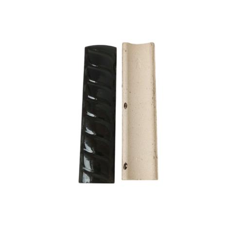 10 CM / NM Kuku Macan Bon Bon Lis Keramik Permukaan  Hitam Lembar