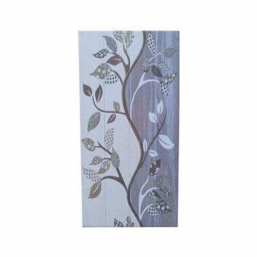 25 CM x 50 CM / UNO Ayana Keramik Dinding Timbul Glossy Grey Dus