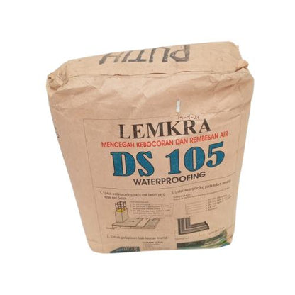 5KG / LEMKRA DS105 Semen Waterproofing Pelapis Anti Bocor Putih Sak