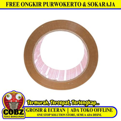 48 MM / DAIMARU Isolasi Selotipe Lakban Stationary Tape Coklat