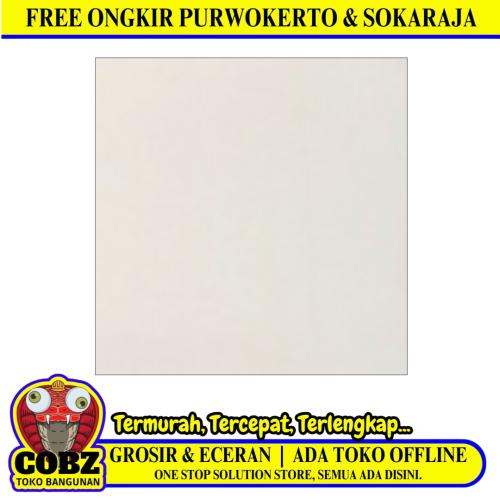60 CM x 60 CM / INDOGRES SOLID WHITE GP Granit Lantai Rumah Glossy Dus