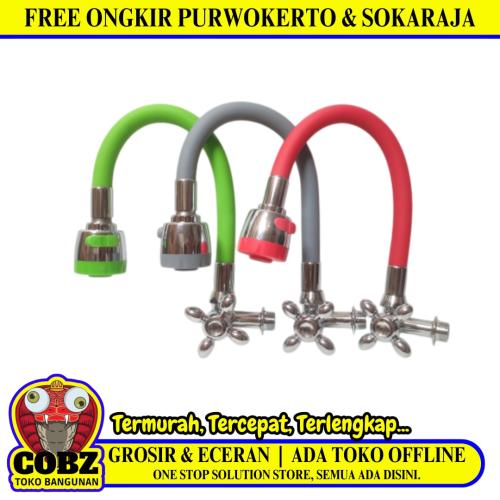 1/2 IN / BONUCCI Kran Angsa Fleksibel Sink BCP Tembok Stainless