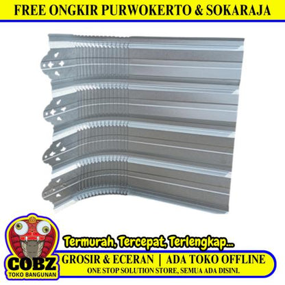 75 CM x 100 CM / KENCANA Atap Spandek Galvalum Flora Lembar