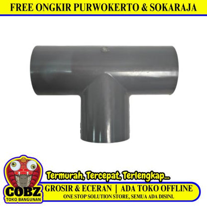 1 1/4 IN / RUCIKA AW Tee Sambungan Fitting Pipa PVC