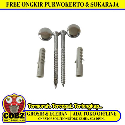 COBZ Baut Sekrup Bracket Tanam Kloset Duduk Monoblok  Set