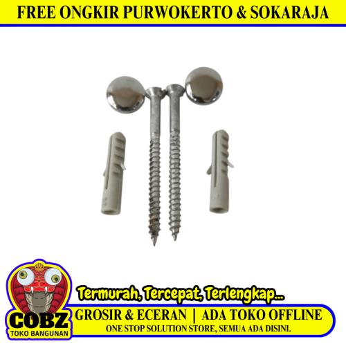 COBZ Baut Sekrup Bracket Tanam Kloset Duduk Monoblok  Set