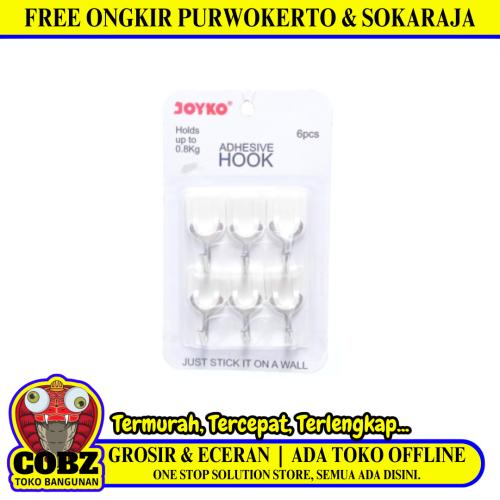 JOYKO ADHK-3010 Kapstok Cantel Gantungan Baju Dinding Mini PVC Set