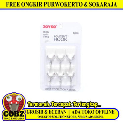 JOYKO ADHK-3010 Kapstok Cantel Gantungan Baju Dinding Mini PVC Set