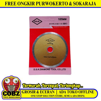 4 IN / D.S.K Wet Mata Gerinda Potong Keramik Diamond Cutting Wheel