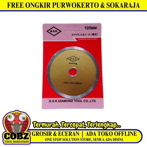 4 IN / D.S.K Wet Mata Gerinda Potong Keramik Diamond Cutting Wheel