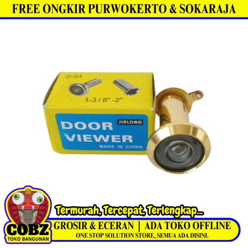 JIALONG Door Viewer Lubang Alat Pengintip Keker Pintu Gold