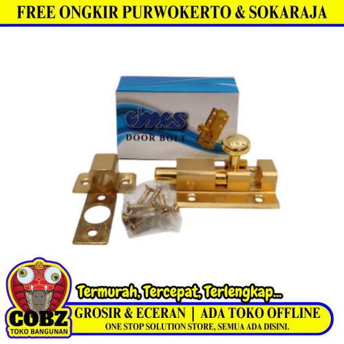 2 INCH / ELMES Grendel Kunci Slot Pintu Jendela Stainless