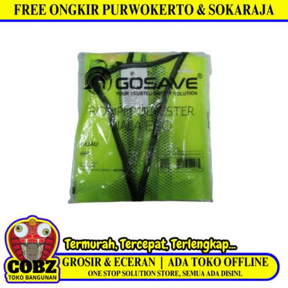 SIZE OS / GOSAVE Rompi Proyek Kerja Tukang Parkir Jaring Hijau Pcs