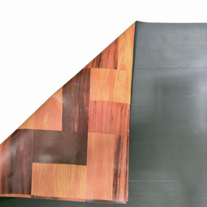 120 CM x 15 M / COBZ Karpet Perlak Lantai Meja Vinyl PVC Coklat Tua Roll
