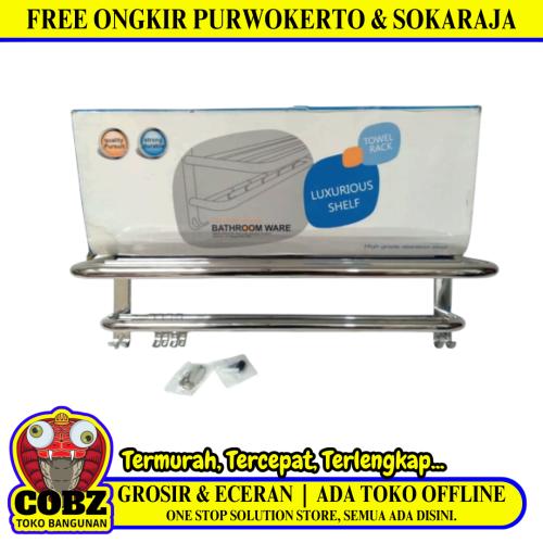 TOTO 505 Tempat Handuk Pakaian Tempel Dinding Besar Stainless Set