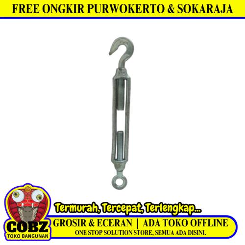 M 16 / TM Span Skrup Jarum Keras Kawat Turn Buckle 5/8 IN Silver