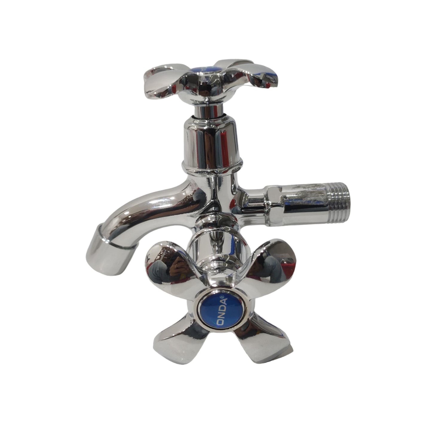 1/2 IN / ONDA Kran Air Cabang Double Shower Mesin Cuci Stainless