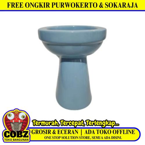 49 CM x 40 CM x 40 CM / DUTY Kloset Duduk Non Tangki Light Blue Keramik