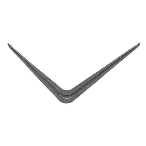 10 IN x 12 IN / TM Siku Rak L Shelf Brackets Penyangga Abu - Abu Tipis