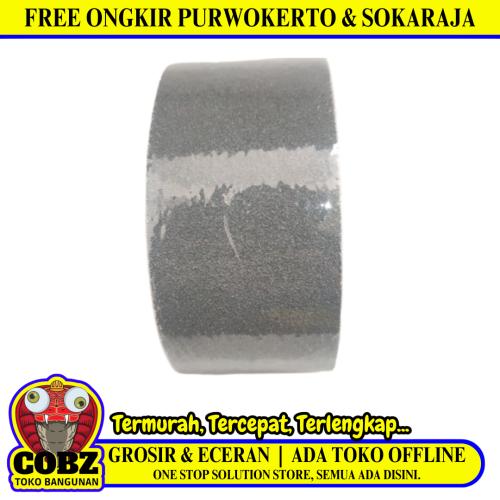 50 MM x 5 M / TAFFPACK Lakban Stepnosing Lantai Anti Slip Abu-Abu Roll