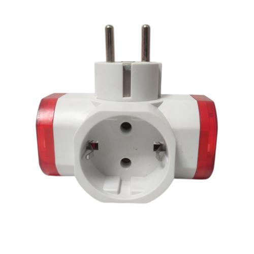 3 LUBANG / MIKOTEK Steker Stop Kontak Colokan Serbaguna 3 in 1